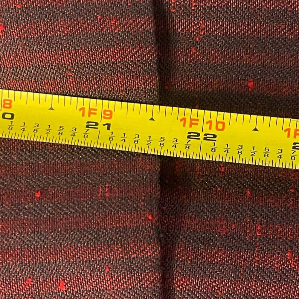 Baronesa Burgundy Pinstripe Skirt Suit Set - Picture 11 of 13